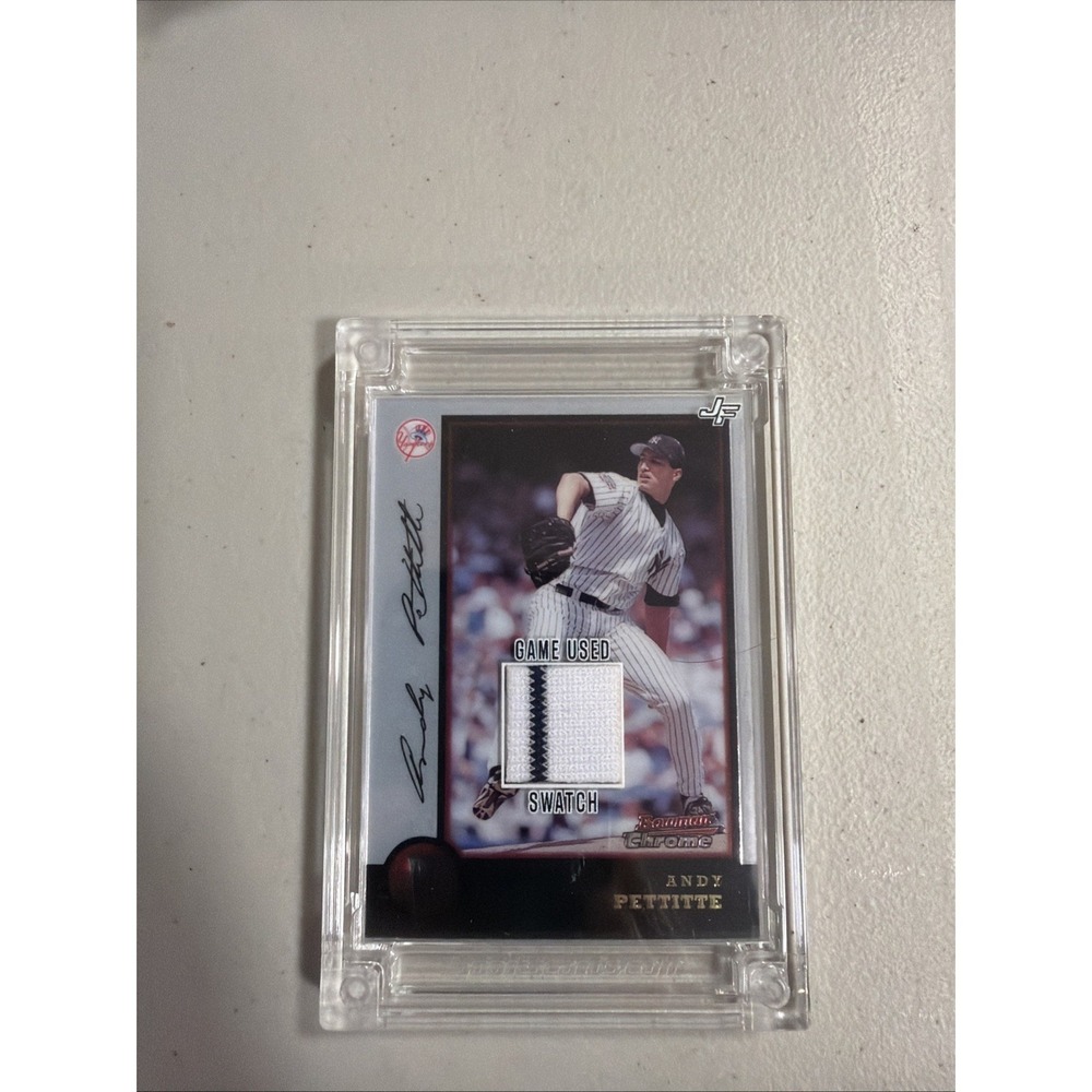2022 Jersey Fusion Andy Pettitte /46 Game Used Swatch New York Yankees Encased.